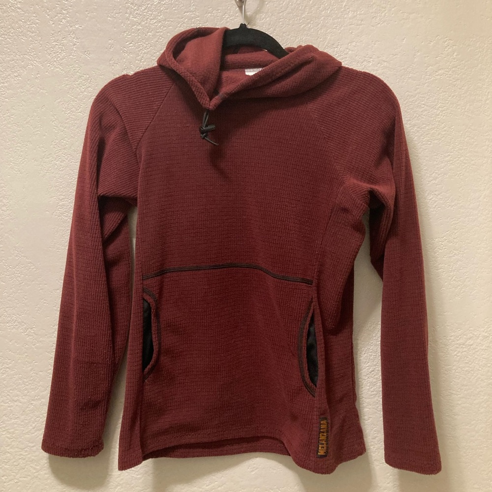 Melanzana micro grid hoodie